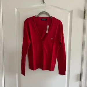 7th Avenue New York & Company Women's Red Cardigan